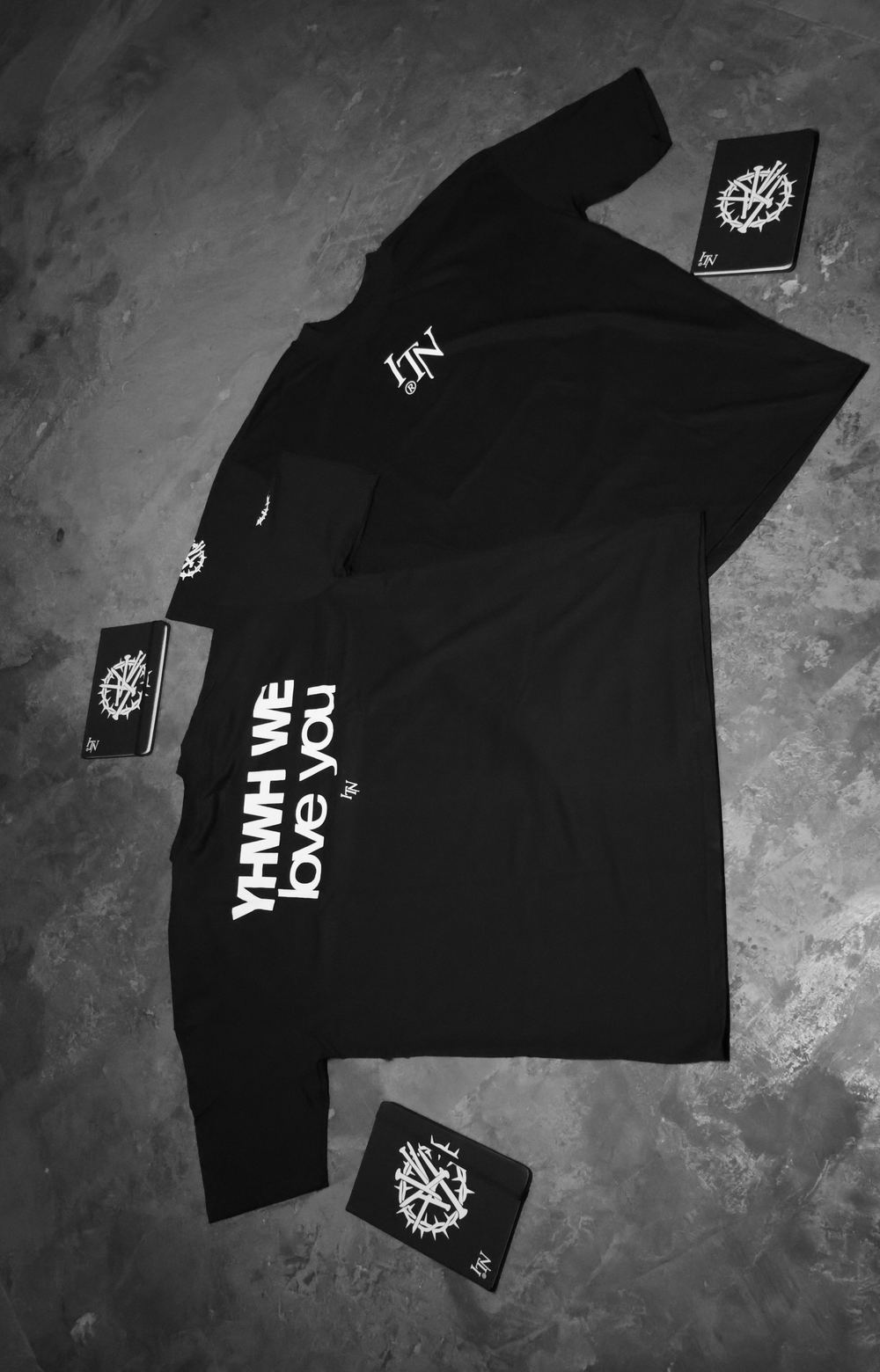 YHWH We Love You — flat lay